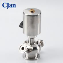 Robinet d'échantillonnage pneumatique en acier inoxydable sanitaire